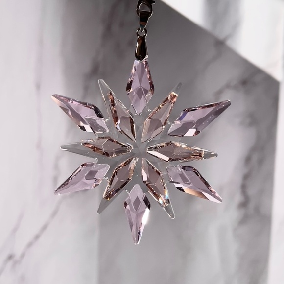 Crystal Snowflake Sun Catcher Christmas Tree Decor Czech Bohemia Crystal Gift - Picture 15 of 15